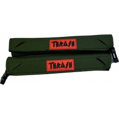 Leash de Palmes Thrash Heel Pad Army Green/Orange 2