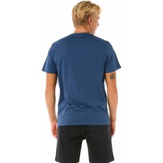 Camiseta Rip Curl SURF PARADISE BADGE TEE Blue 2