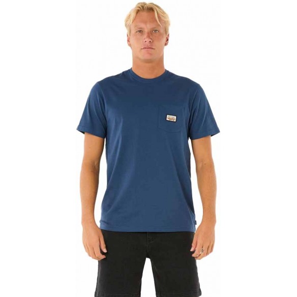 T-Shirt Rip Curl SURF PARADISE BADGE TEE Blue