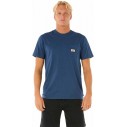 Rip Curl T-Shirt SURF PARADISE BADGE TEE Blue