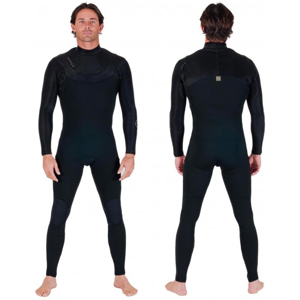 Fato Surf Vissla New Seas 4/3mm Black Fato Surf Vissla New Seas 4/3mm Black