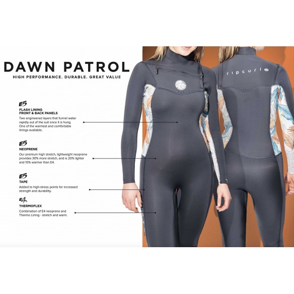 Neopreno Rip Curl Dawn Patrol 3/2mm Womens BZ