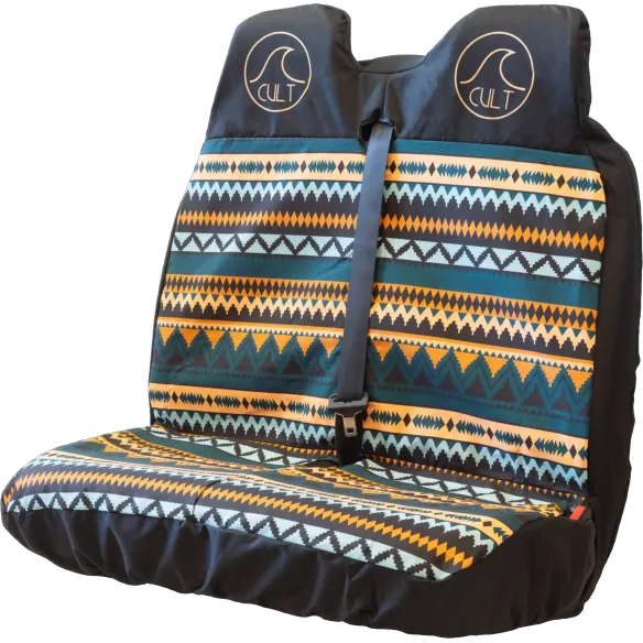 Capa de assento para carro Cult Universal Seat Cover Double Indi Blue