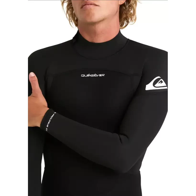 Fato Surf Quiksilver Prologue Flatlock 3/2mm Black