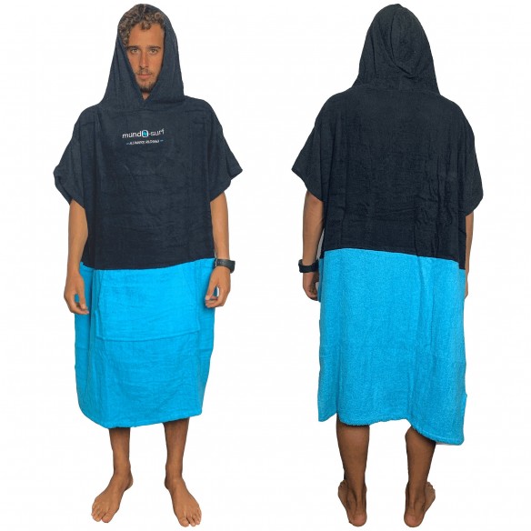 Poncho Mundo-Surf Premium Bicolor