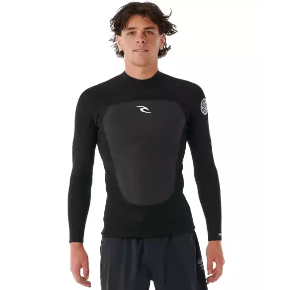 Top muta surf Rip Curl Omega Jacket LS Black