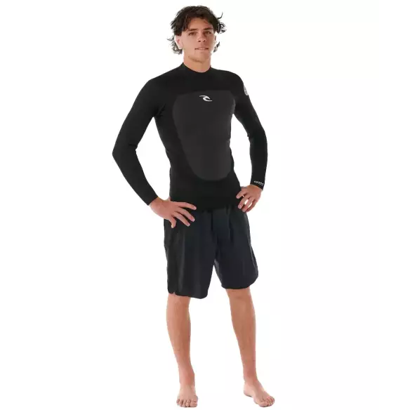 Top Rip Curl Omega Jacket LS Black