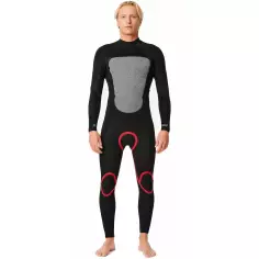 3/2mm Rip Curl Omega Wetsuit Black 2