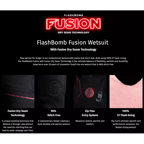 Neoprenanzug Rip Curl Flash Bomb Fusion 4/3mm Neoprenanzug Rip Curl Flash Bomb Fusion 4/3mm