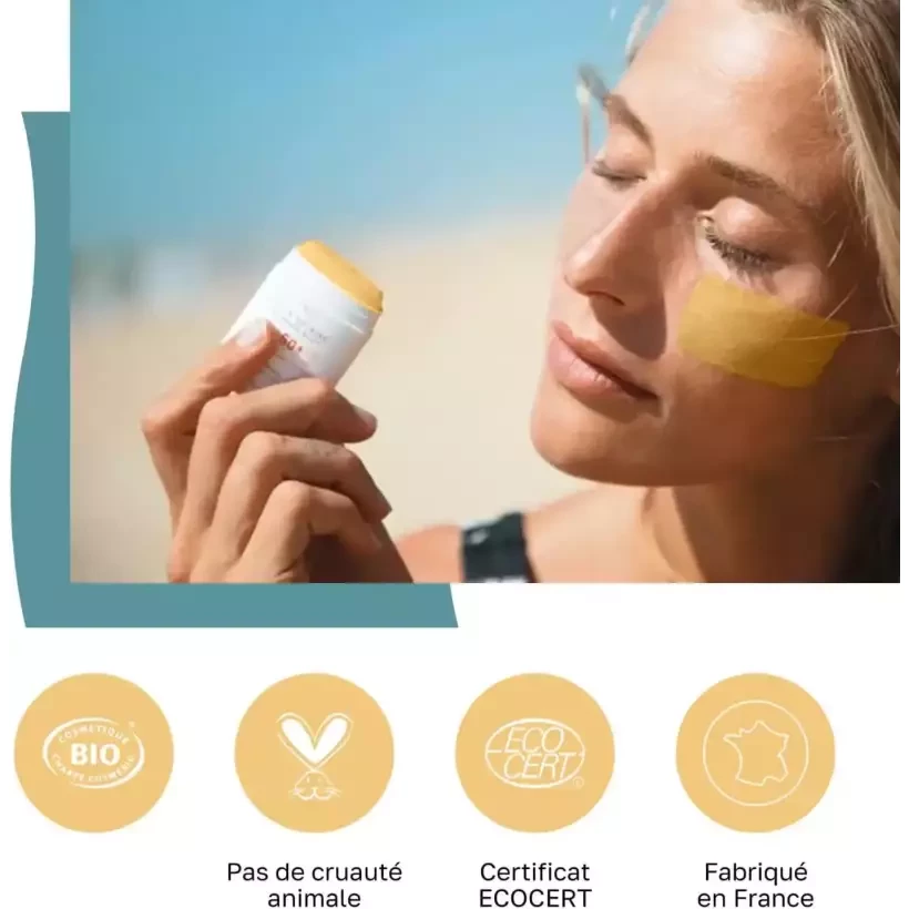 Evoa SPF50 suncream stick Yellow