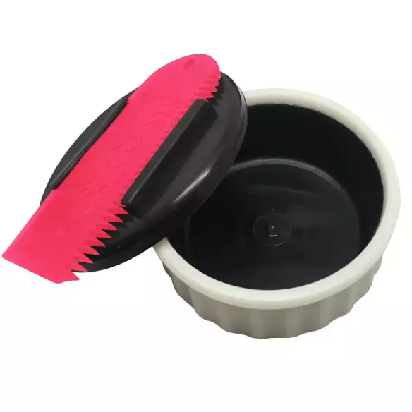 Wax box Container+comb White/Pink Wax box Container+comb White/Pink