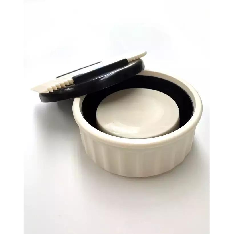 Custodia per paraffina Sex Wax Container+comb White/White