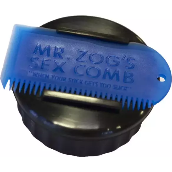 Boite à wax Sex Wax Container+comb Black/Blue