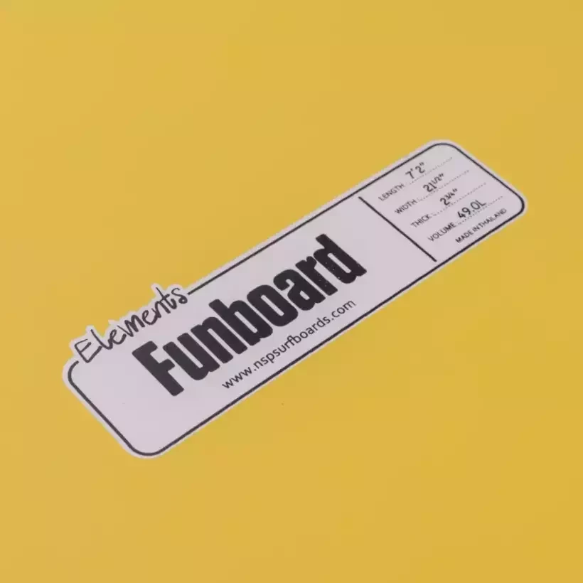NSP funboard Elements Yellow