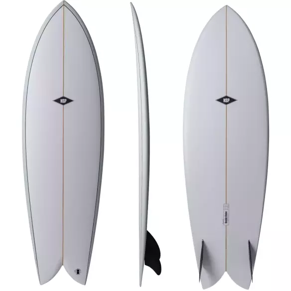 NSP surfboard Double Vision Blue Powder Elements