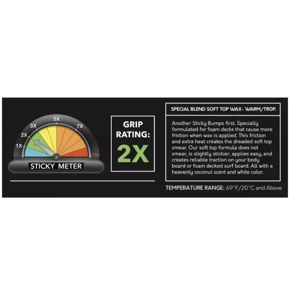 Sticky Bumps Soft Top Wax Warm/Trop