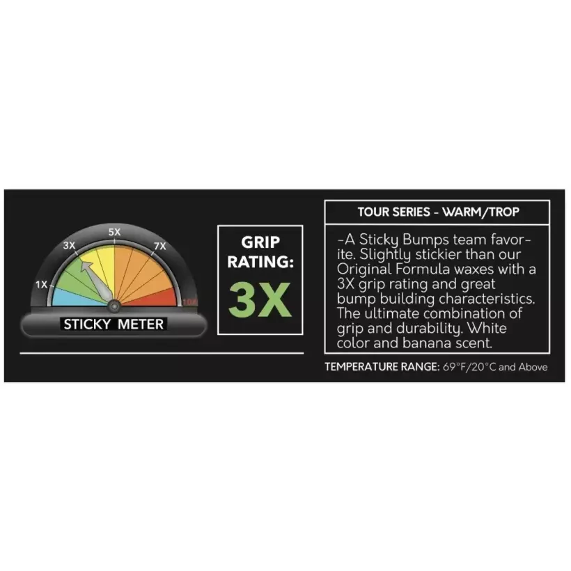 Cera Di Paraffina Sticky Bumps Tour Series Warm/Trop