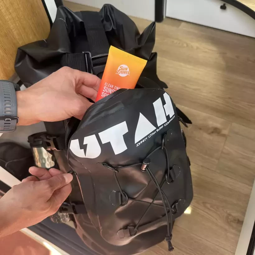 wasserdichter Rucksack Utah Travel Black 24L