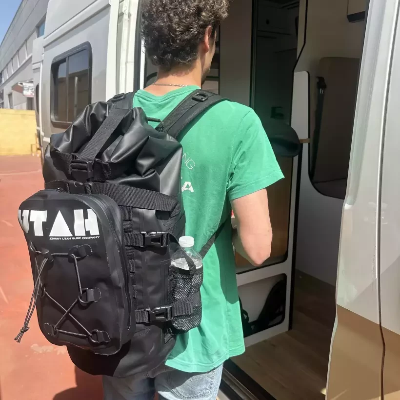 wasserdichter Rucksack Utah Travel Black 24L