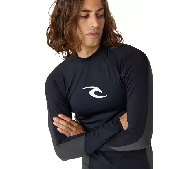 Lycra Rip Curl Waves LS Black Lycra Rip Curl Waves LS Black