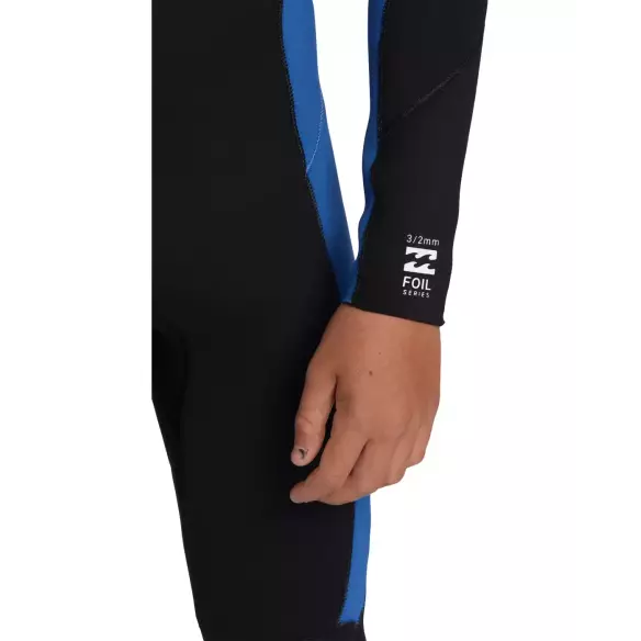 Billabong Foil 3/2mm BZ Flat Lock Junior Mid Blue