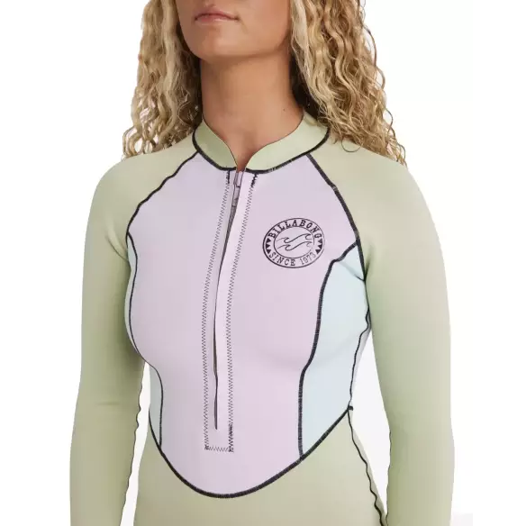 Wetsuit Billabong Salty Dayz Natural Light LS Pistachio