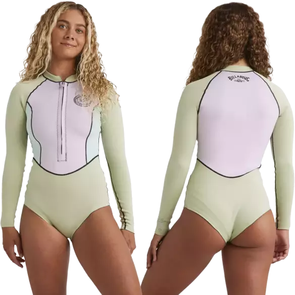 Neopren Billabong Salty Dayz Natural Light LS Pistachio