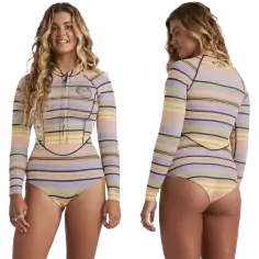 Neopreen Billabong Salty Dayz Natural Light LS Black Multi