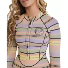 Fato Billabong Surf Capsule Salty Dayz Natural Light LS Black Multi 2