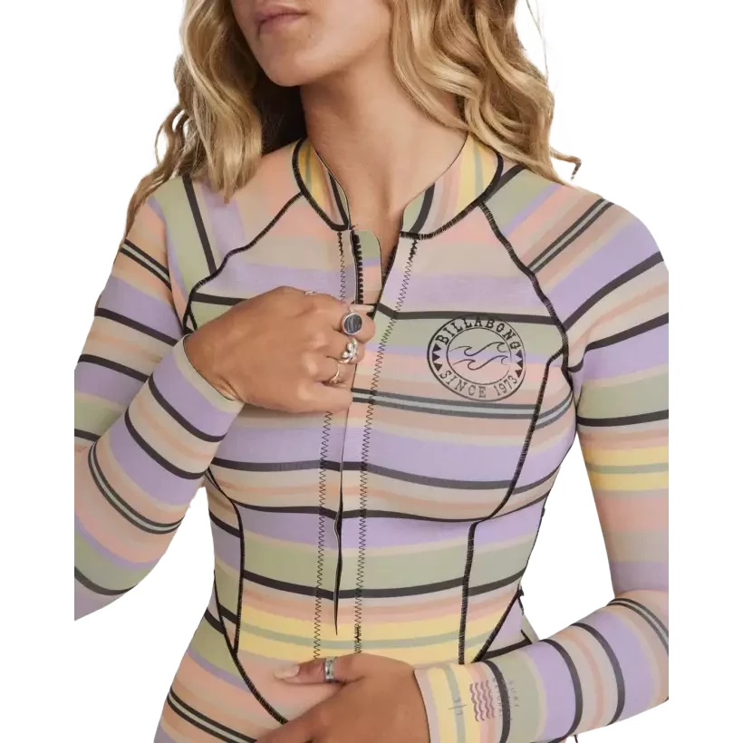 Neopreen Billabong Salty Dayz Natural Light LS Black Multi