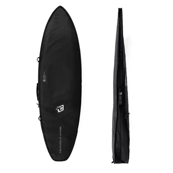 Housse de surf Creatures Shortboard Day Use DT2.0 Black Silver Housse de surf Creatures Shortboard Day Use DT2.0 Black Silver