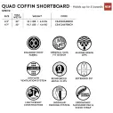 Sacche Creature Shortboard Quad Coffin