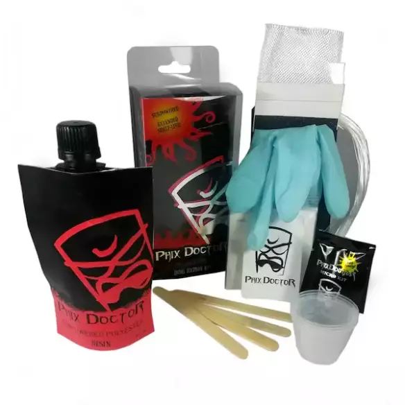 Kit de reparación PhixDoctor Polyester kit Large (4oz) Kit de reparación PhixDoctor Polyester kit Large (4oz)