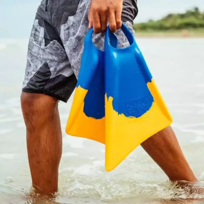 Aletas de bodyboard Churchill Makapuu Yellow/Blue