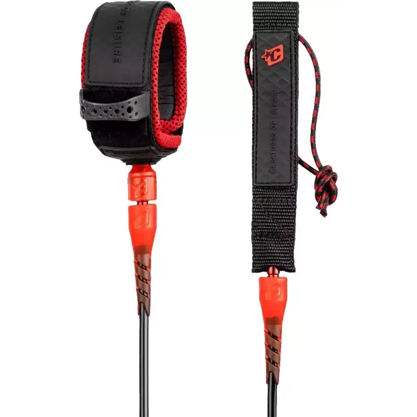 Surf Leash Creatures Reliance Pro Black Red