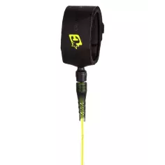 Leash da surf Creature SuperLite Lite Fluro Lime Speckle Black