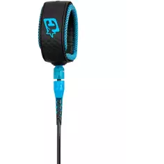 Creatures Reliance Longboard ANKLE Surfboard Leash Black/Cian