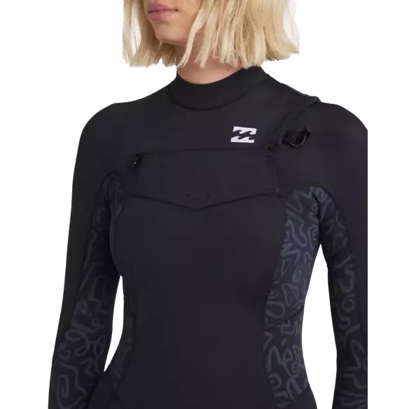 Fato Surf Billabong Synergy Natural 3/2mm CZ Black Fade Fato Surf Billabong Synergy Natural 3/2mm CZ Black Fade