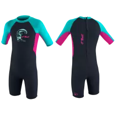 Shorty crianza O´Neill Reactor Slate/Berry/Lightaqua