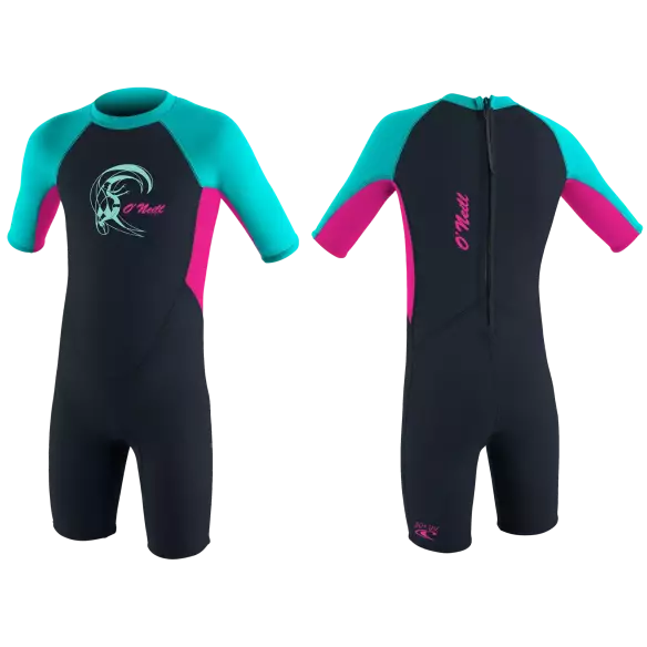 Combinaison shorty enfant O´Neill Reactor Slate/Berry/Lightaqua