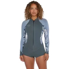 Shortspring ONeill Womens Bahia LS Shde/Palmeno Trop/FadeDenim