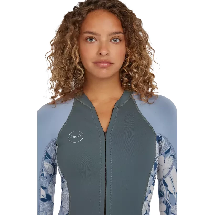 Shortspring ONeill Womens Bahia LS Shde/Palmeno Trop/FadeDenim