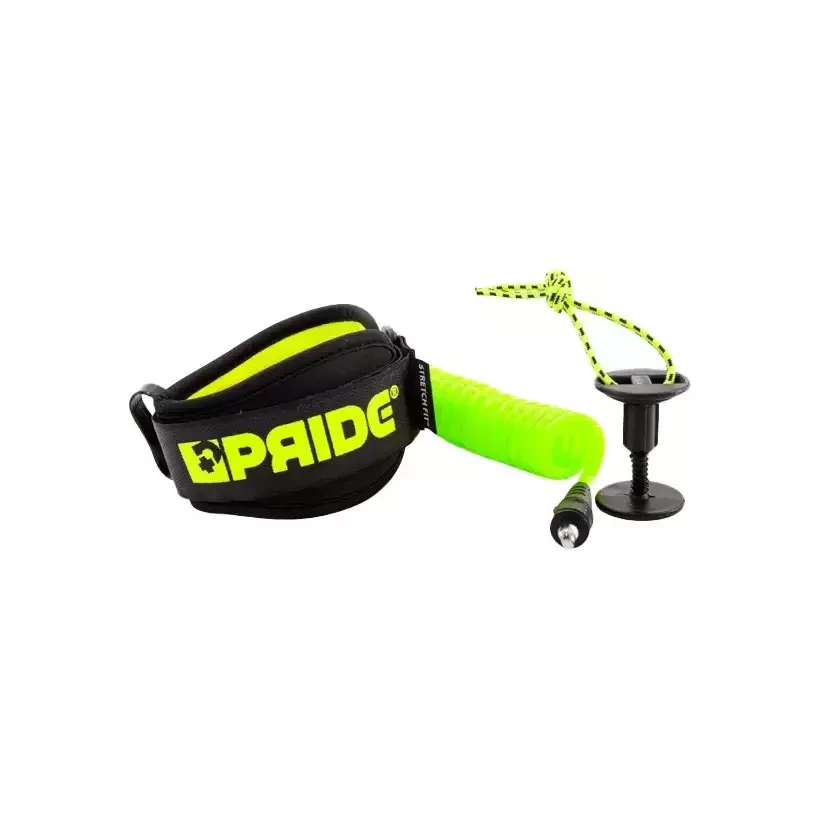 Kopie von Leash für Bodyboard Pride Pierre Louis Costes Biceps fluro Yellow