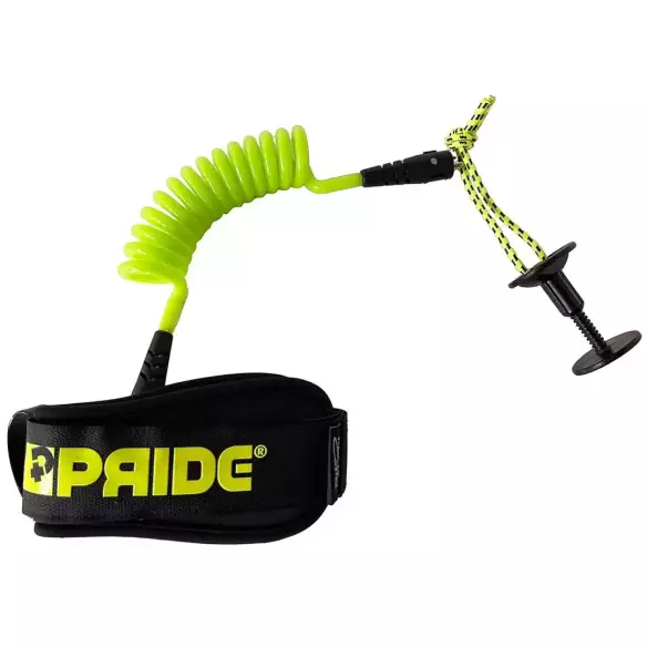 Kopie von Leash für Bodyboard Pride Pierre Louis Costes Biceps fluro Yellow
