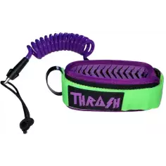 Bodyboard leash Thrash Biceps V-Grip 8mm Purple/Green