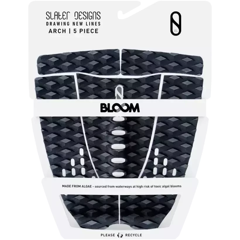 Grip de surf Slater Designs Arch 5 Piezas Black/Grey