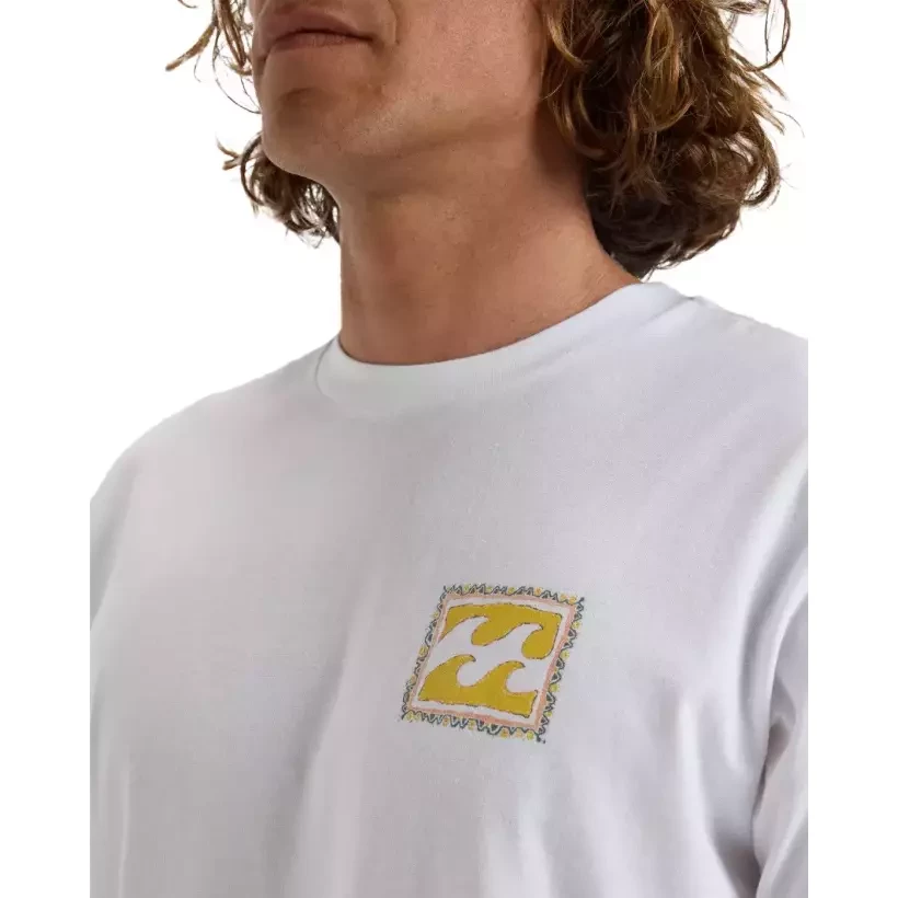 Maglietta Billabong Crayon Waves white