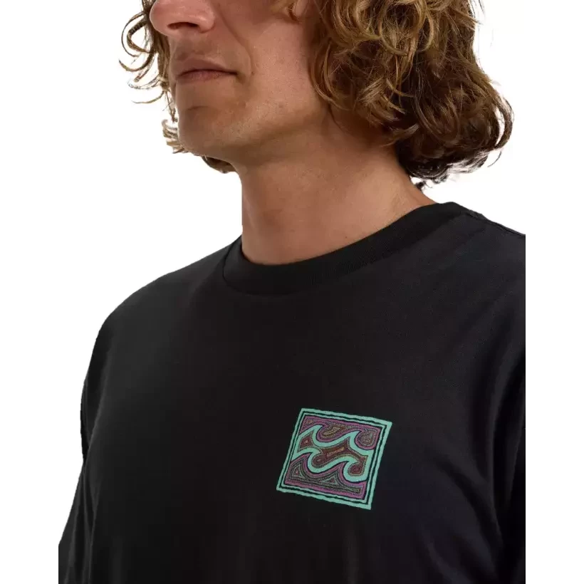 Camisa Billabong Crayon Waves Black