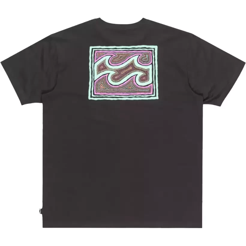 Maglietta Billabong Crayon Waves Black