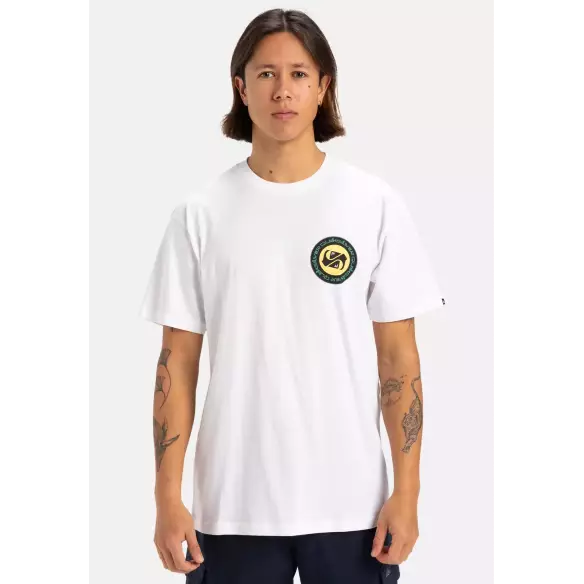 Tee Shirt quiksilver Circle Back White